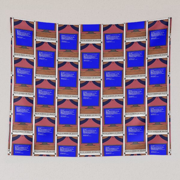Item preview, Blue Screen of Death Tarot Card designed and sold by GammaGirl-X.