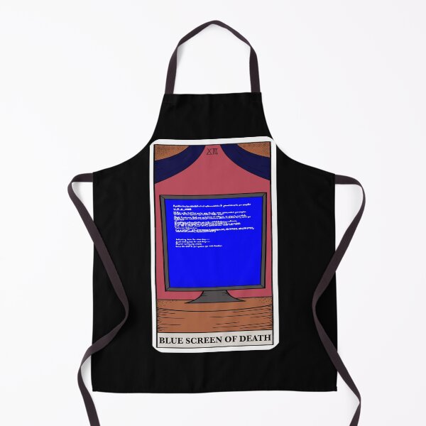 Item preview, Blue Screen of Death Tarot Card designed and sold by GammaGirl-X.