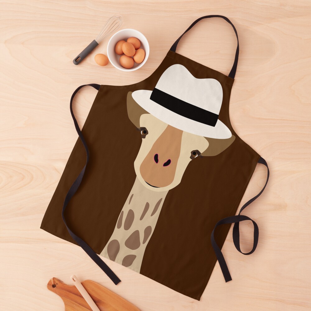 NDVH Giraffe Wearing a Fedora Apron