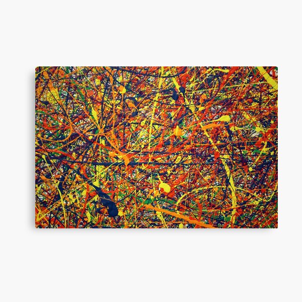 Abstract Jackson Pollock Painting Original Art Canvas Print