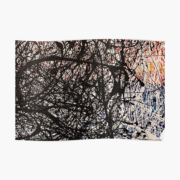 Abstract Jackson Pollock Painting Original Art Poster