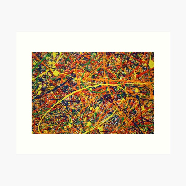 Abstrakte Jackson Pollock Malerei Original Art Kunstdruck