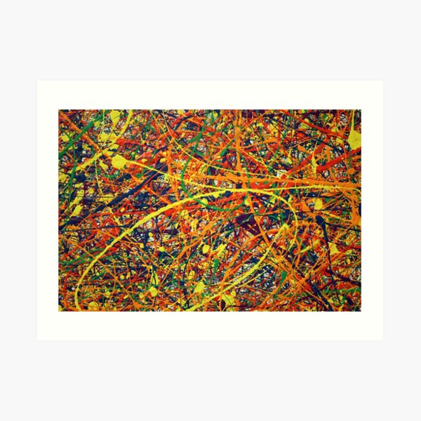 Abstract Jackson Pollock Painting Original Art Art Print