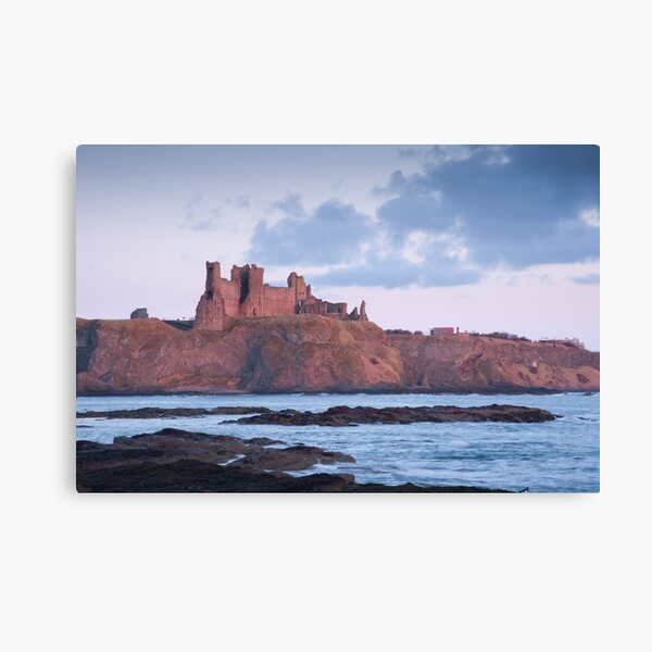 TANTALLON CASTLE RUINS SCOTLAND COAST SEASCAPE PAINTING ART REAL CANVAS PRINT