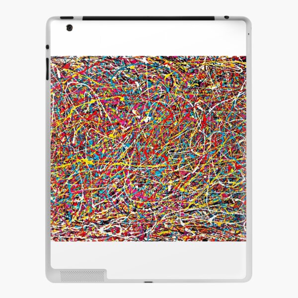 Original Abstract Jackson Pollock Painting Style iPad Skin