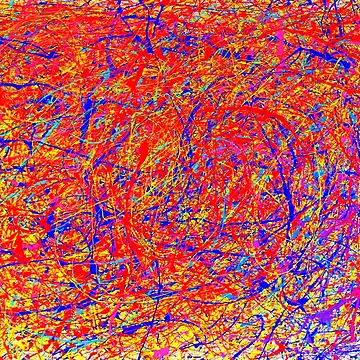 Artwork thumbnail, Abstract Jackson Pollock Style Color by ZeeClark