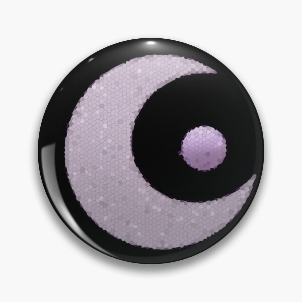 Item preview, Purple Moon tile with planet-space designed and sold by fourleafphotos.