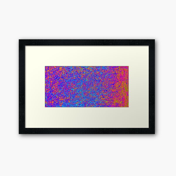 Abstract Jackson Pollock Painting Original Art Framed Art Print