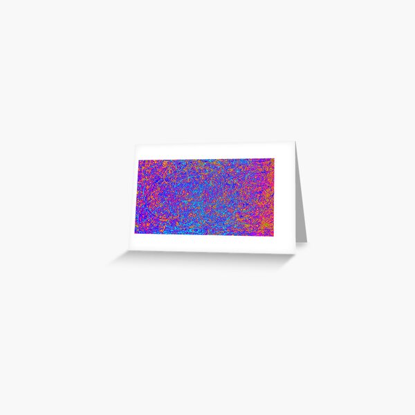 Abstract Jackson Pollock Painting Original Art Greeting Card