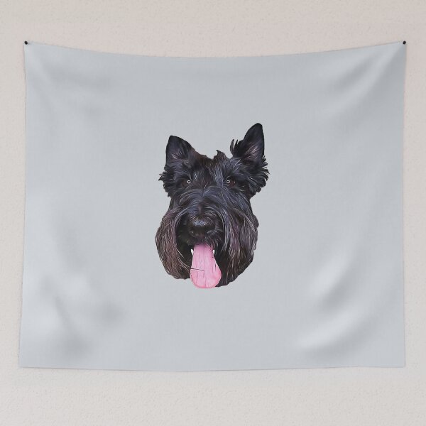 Item preview, Scottish Terrier Cute Puppy Dog Head designed and sold by ElegantCat.