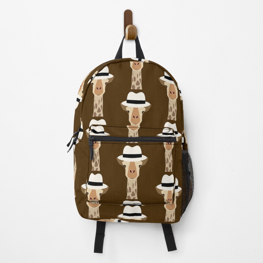 NDVH Giraffe Wearing a Fedora Backpack