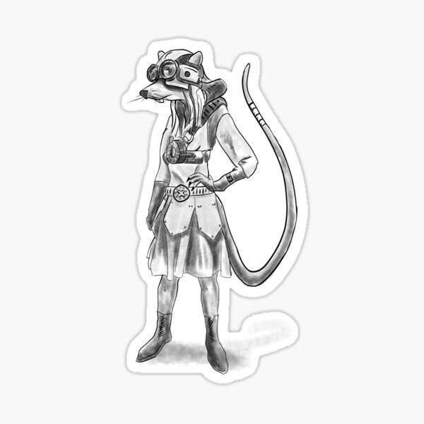 An airship pilot from Brass Rings the RPG Sticker