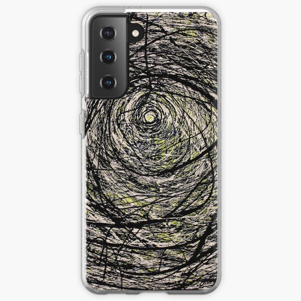Original Spiral Abstract Jackson Pollock Style Artwork Samsung Galaxy Soft Case
