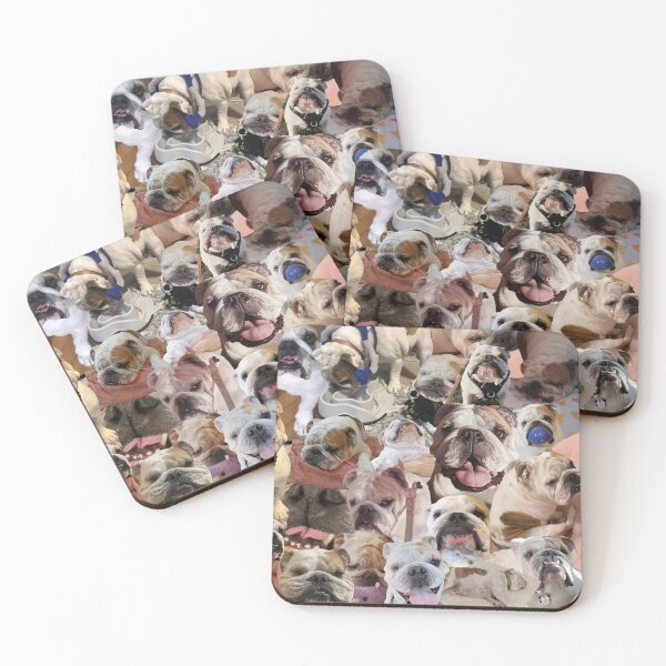 Item preview, Mochi the English Bulldog Collage designed and sold by PT.