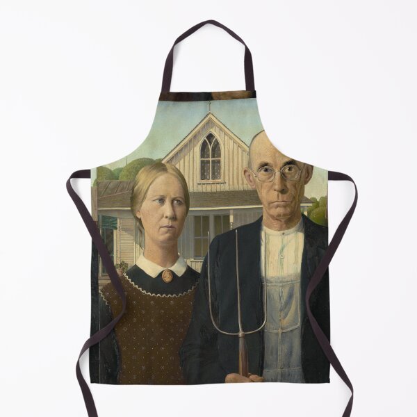 Item preview, American Gothic painting by Grant Wood designed and sold by The Great Art.