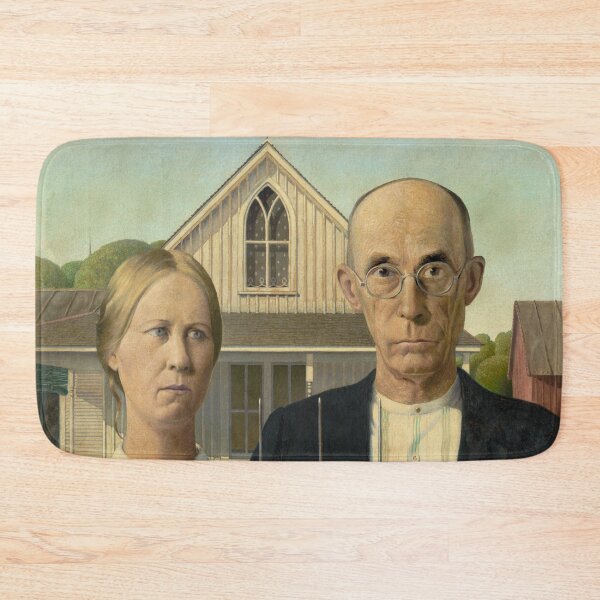 Item preview, American Gothic painting by Grant Wood designed and sold by The Great  Art.