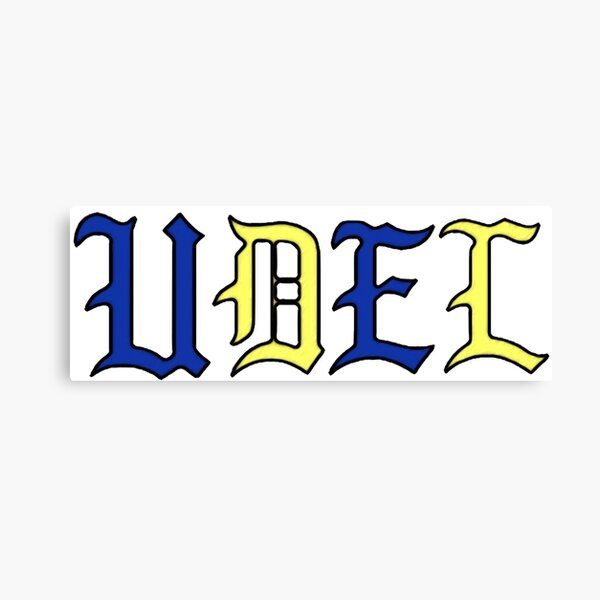 UDEL STICKER Canvas Print