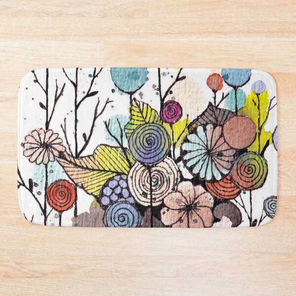 Item preview, Wildflowers Cute Doodle With Watercolor Washes  designed and sold by Oirabot.