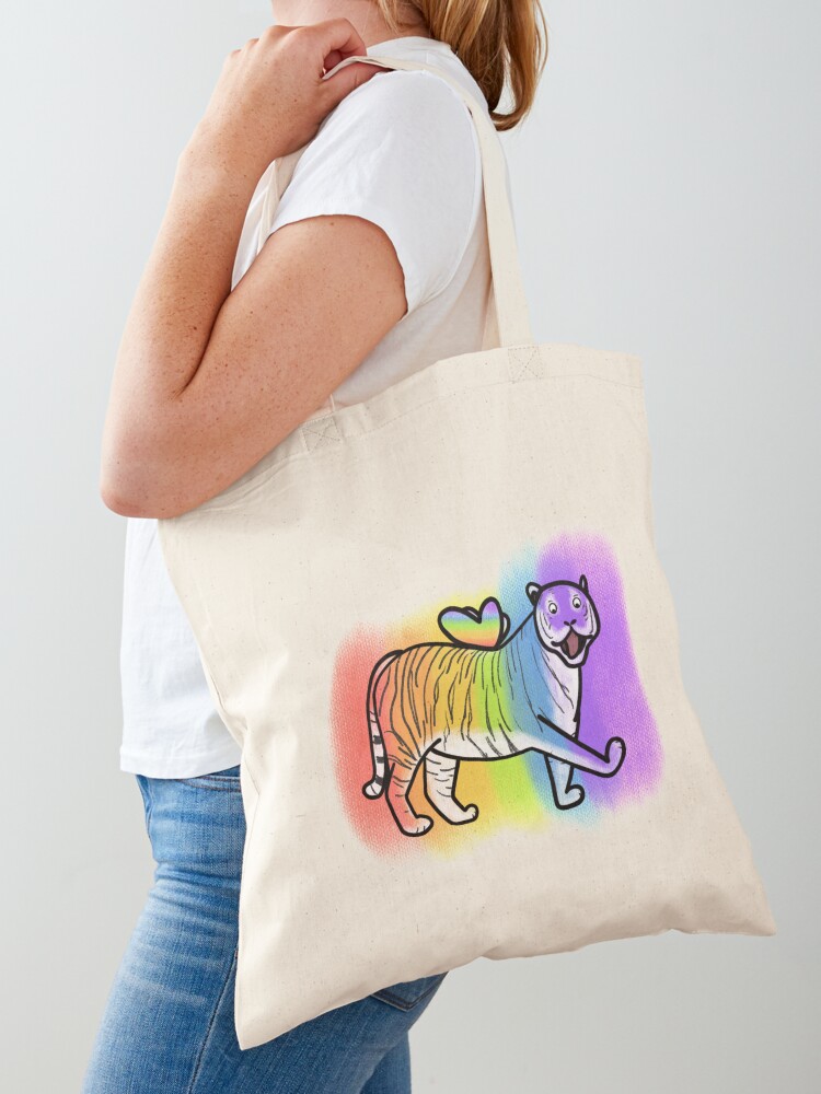 rainbow tote bag flying tiger