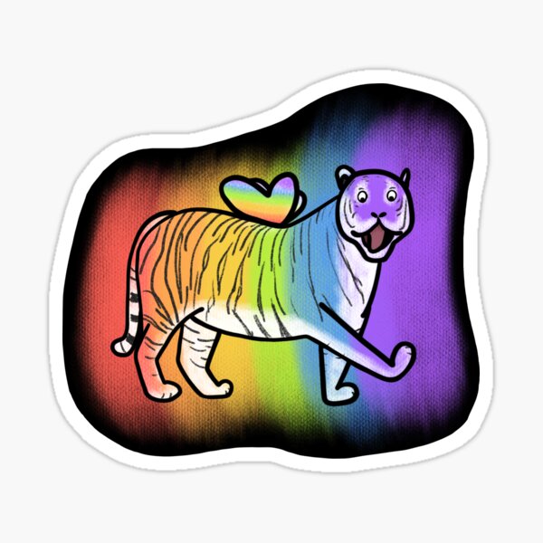 Skyvora Tiger Rainbow Tote Bag