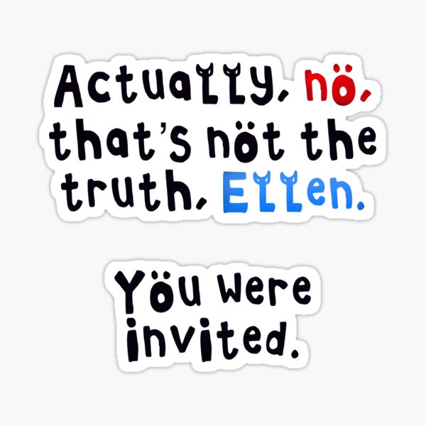 "Dakota Johnson flames Ellen in Loded Diper" Sticker by madilyncook22