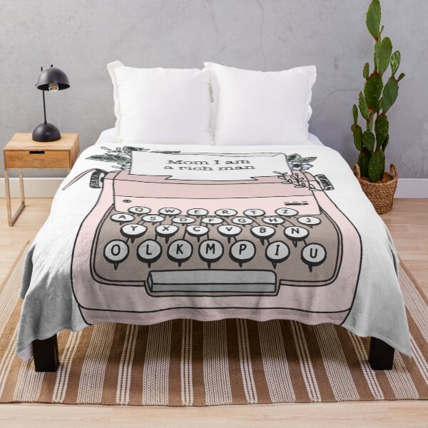 Item preview, Mom i am a rich man typewriter designed and sold by emcazalet.