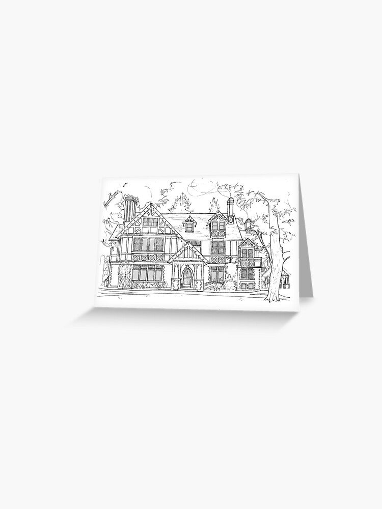 Campbell House Spokane Greeting Card By Ponderosaprints Redbubble
