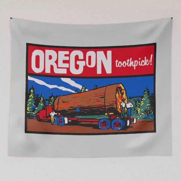 Artikelvorschau, Vintage Oregon Aufkleber entworfen und verkauft von Decal Mania.