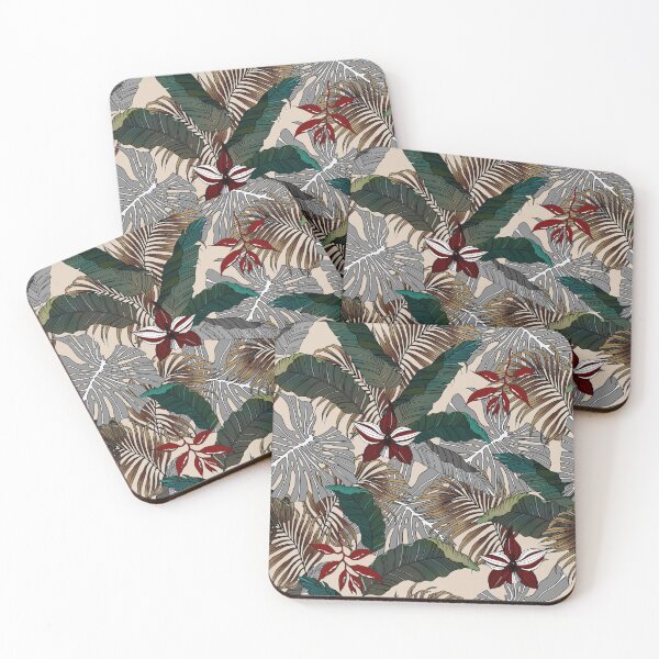 Item preview, Jungle leaves pattern designed and sold by VintageArtistry.