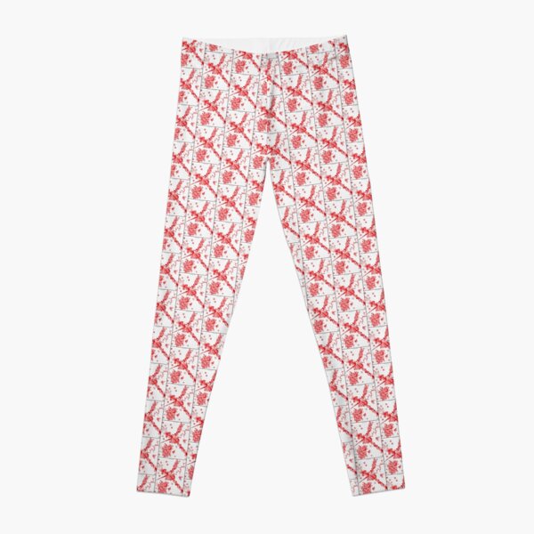 Graphic RED Doodle Leggings