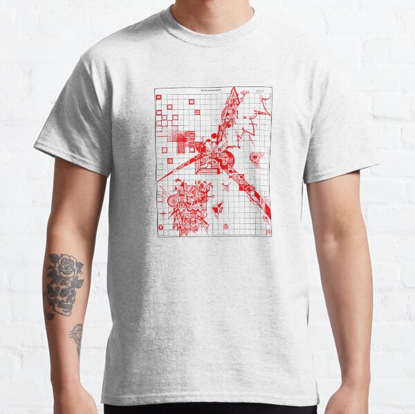 Graphic RED Doodle Classic T-Shirt
