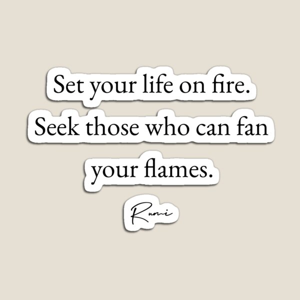 Rumi Fire Magnet