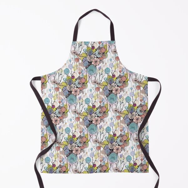 Item preview, Wildflowers Doodle Pattern With Watercolor Washes designed and sold by Oirabot.