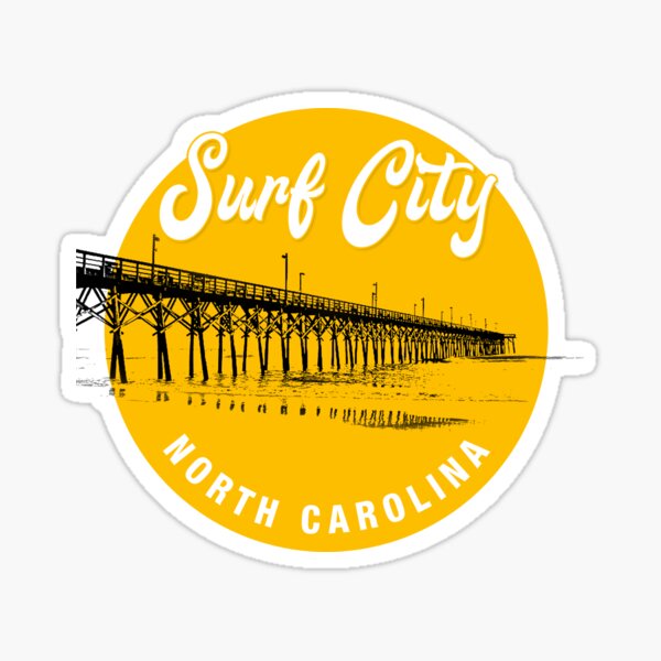 Surf City Nc Stickers Redbubble