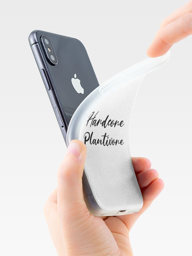 Alternate view of Hardcore Plantivore Black iPhone Case & Cover