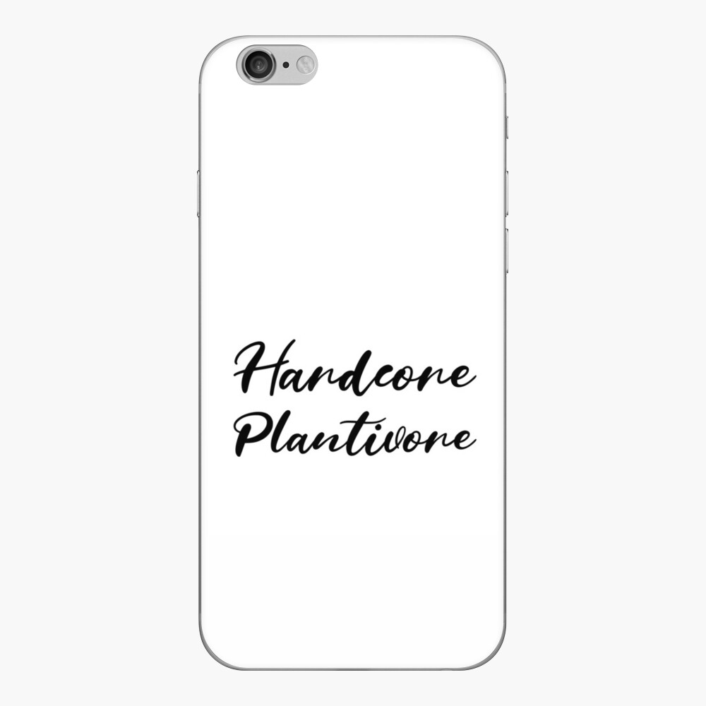 Hardcore Plantivore Black iPhone Skin