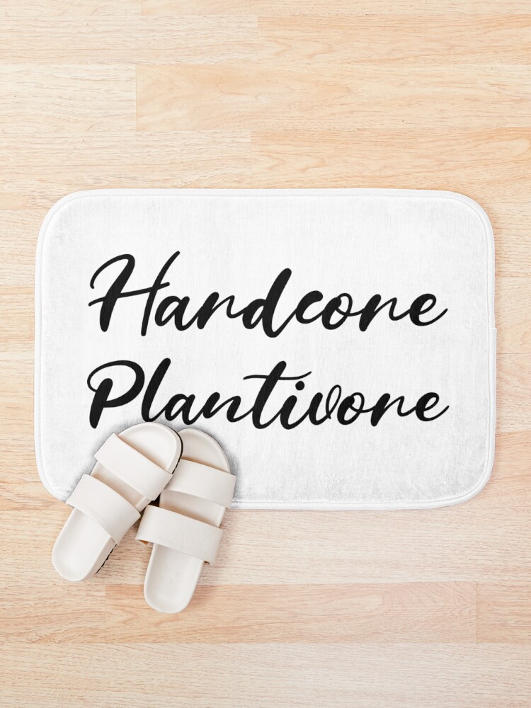 Alternate view of Hardcore Plantivore Black Bath Mat