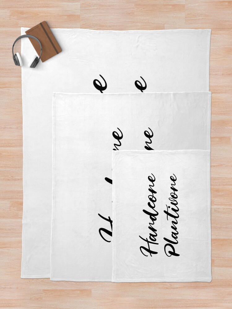 Alternate view of Hardcore Plantivore Black Throw Blanket
