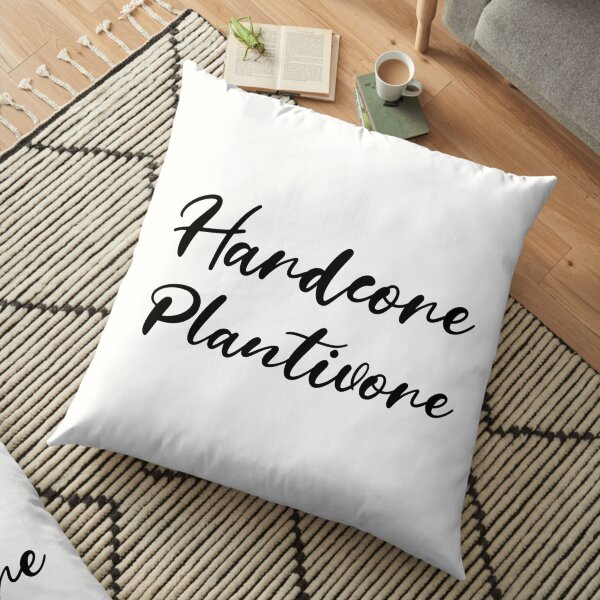 Hardcore Plantivore Black Floor Pillow