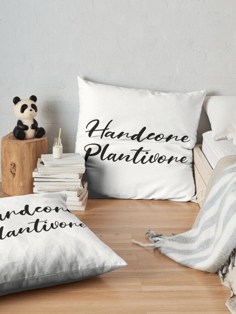 Alternate view of Hardcore Plantivore Black Floor Pillow