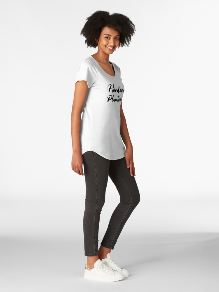 Alternate view of Hardcore Plantivore Black Premium Scoop T-Shirt