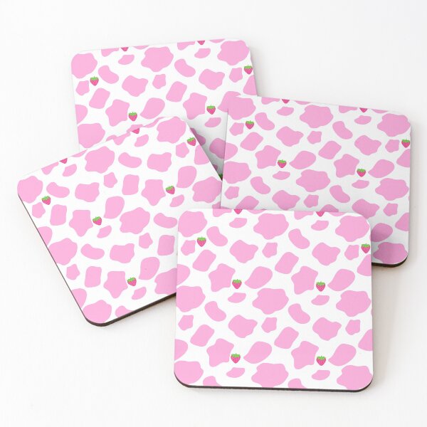 Item preview, Strawberry Cow Pink Pattern designed and sold by Sweet-A-Dsignz.