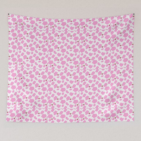 Item preview, Strawberry Cow Pink Pattern designed and sold by Sweet-A-Dsignz.