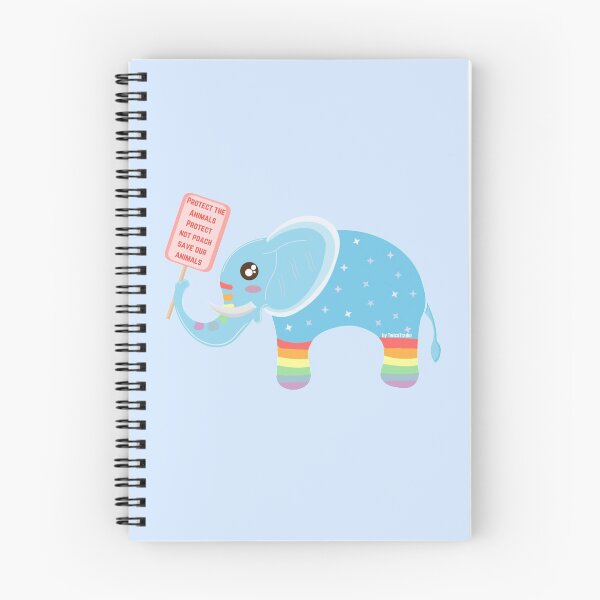 Item preview, Protect the Animals Protesting Rainbow Elephant designed and sold by twicetrader.