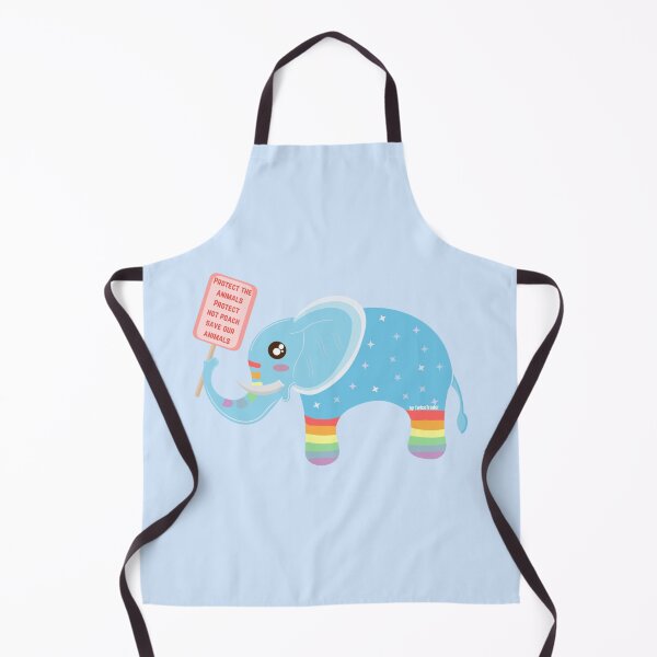 Item preview, Protect the Animals Protesting Rainbow Elephant designed and sold by twicetrader.