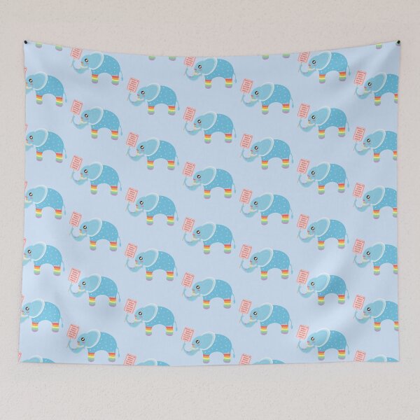 Item preview, Protect the Animals Protesting Rainbow Elephant designed and sold by twicetrader.
