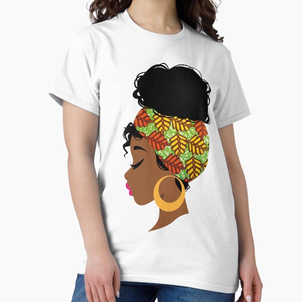 Item preview, Gorgeous Black Girl with a headwrap designed and sold by RhoobieDotCom.