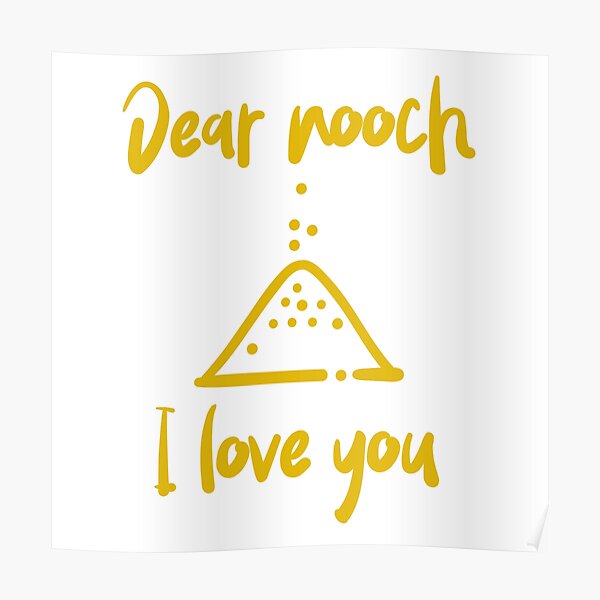 Dear Nooch I Love You Poster