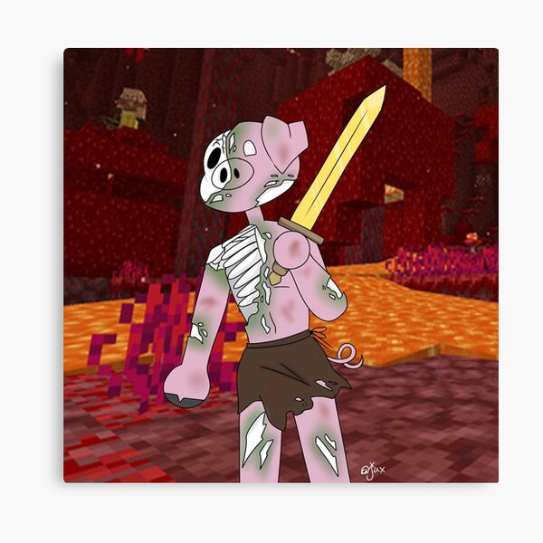 Zombie Pigman Canvas Print By Jaxlaxskills Redbubble