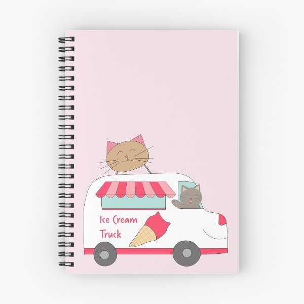 Item preview, Kitty Driving Ice Cream Truck designed and sold by Sari Castro.